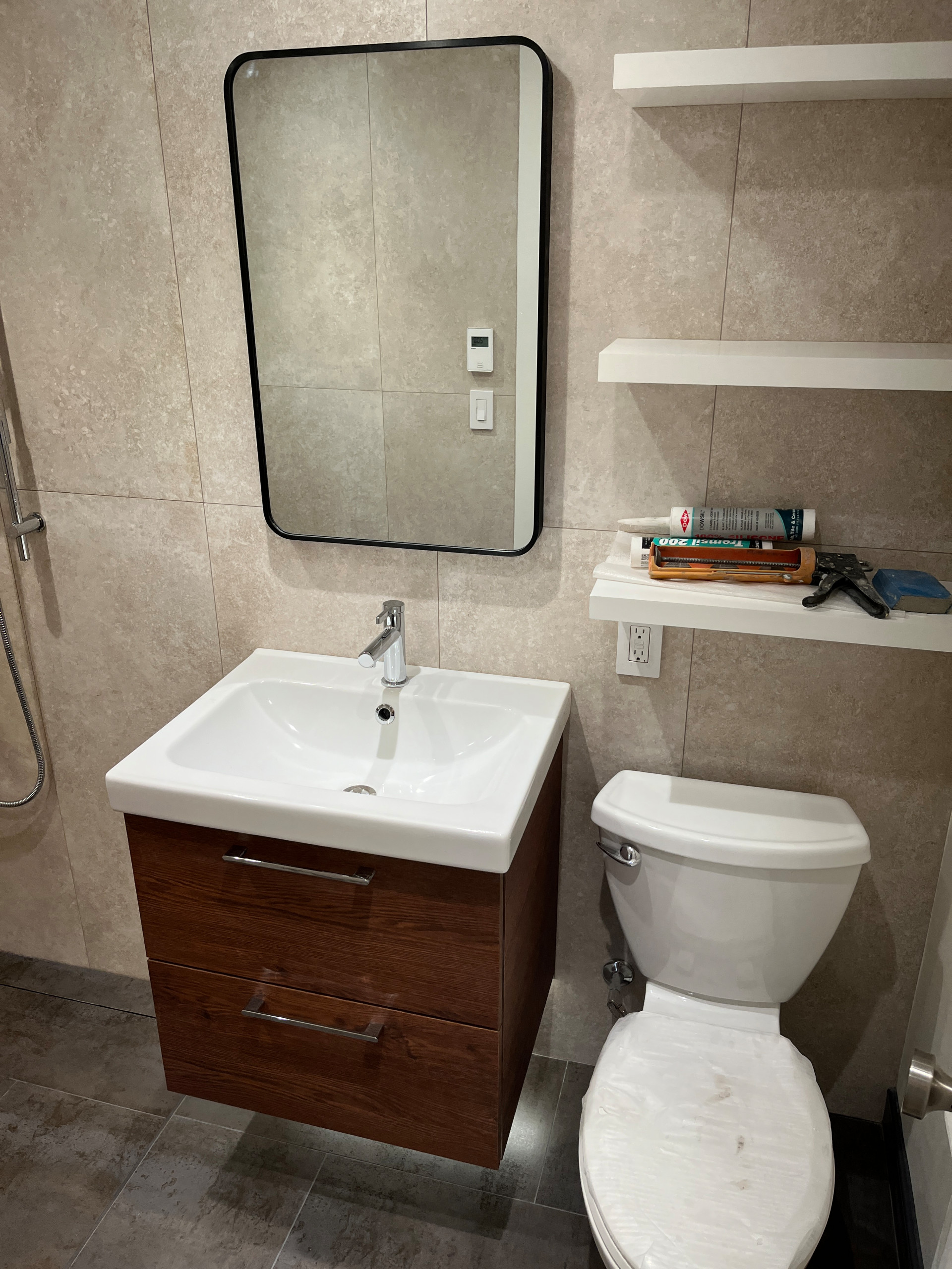 West End walking shower