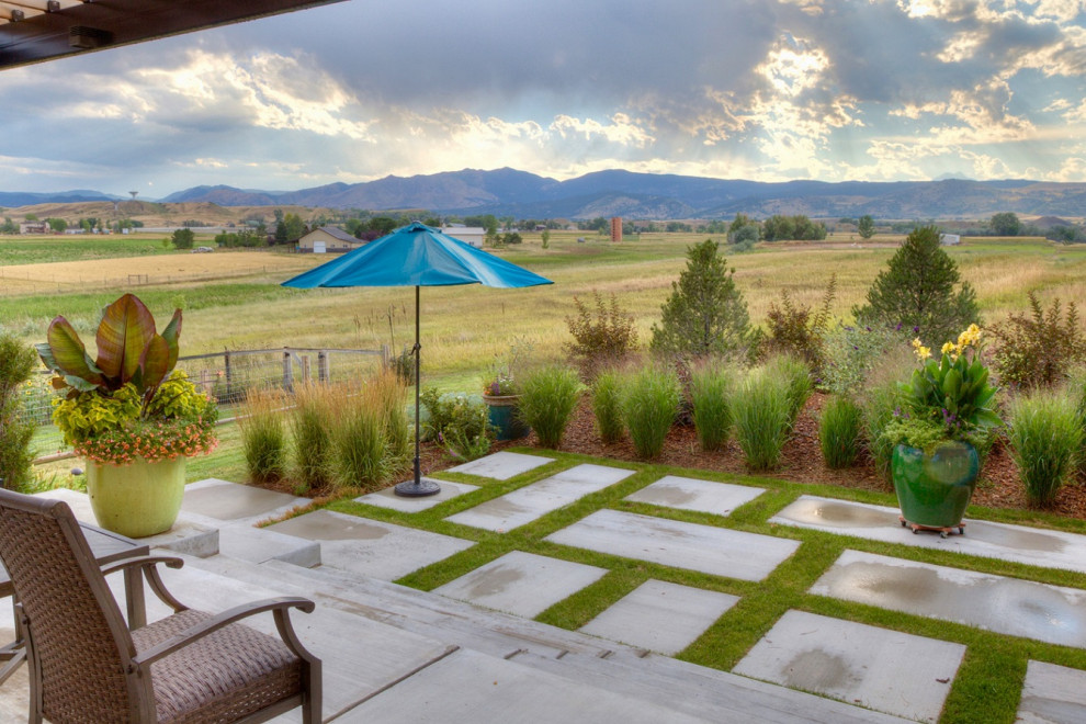 Example of a trendy home design design in Denver