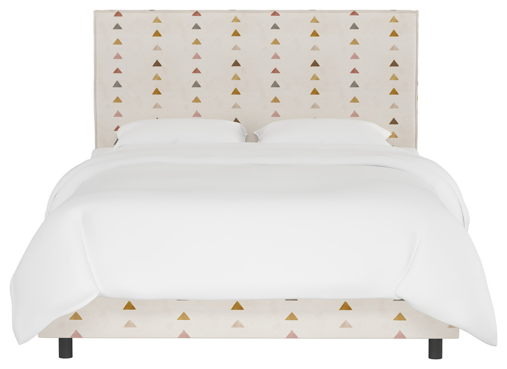 Foreman French Slipcover Bed, Peak Mustard Multi, Twin Scandinavian