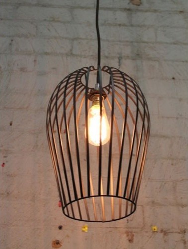 Vintage Wire Cage Ceiling Light