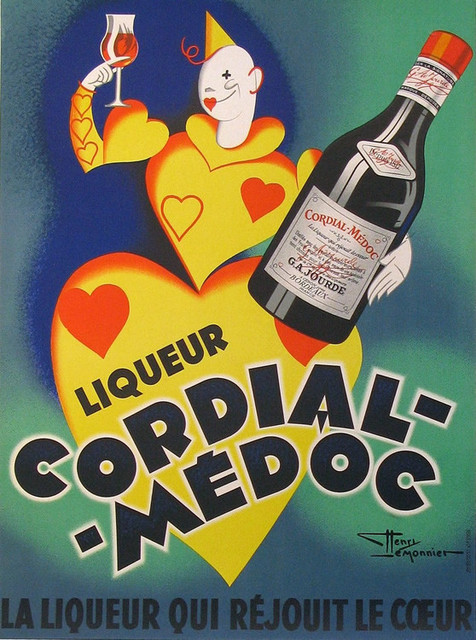 COGNAC PELLISSON vintage ad poster FRENCH LIQUOR collectors colorful 24X36