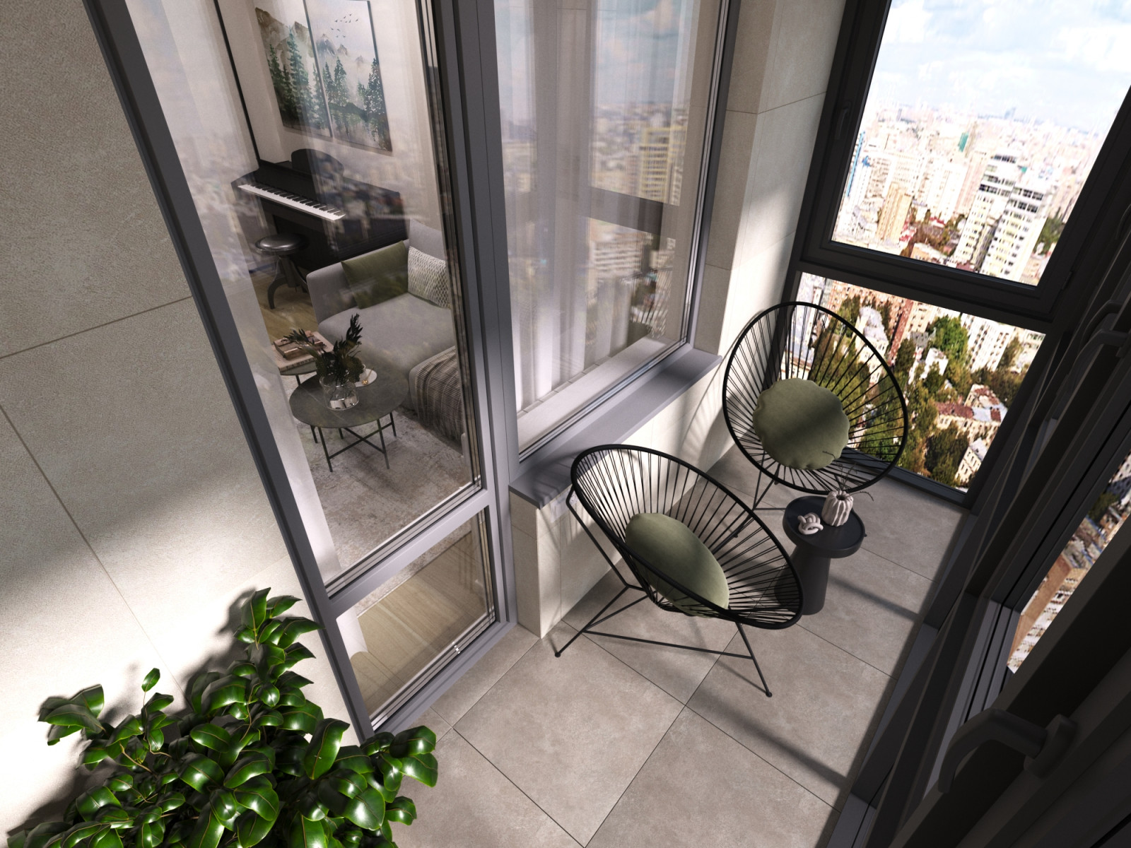 Дизайн проект двухкомнатной квартиры 60 м2