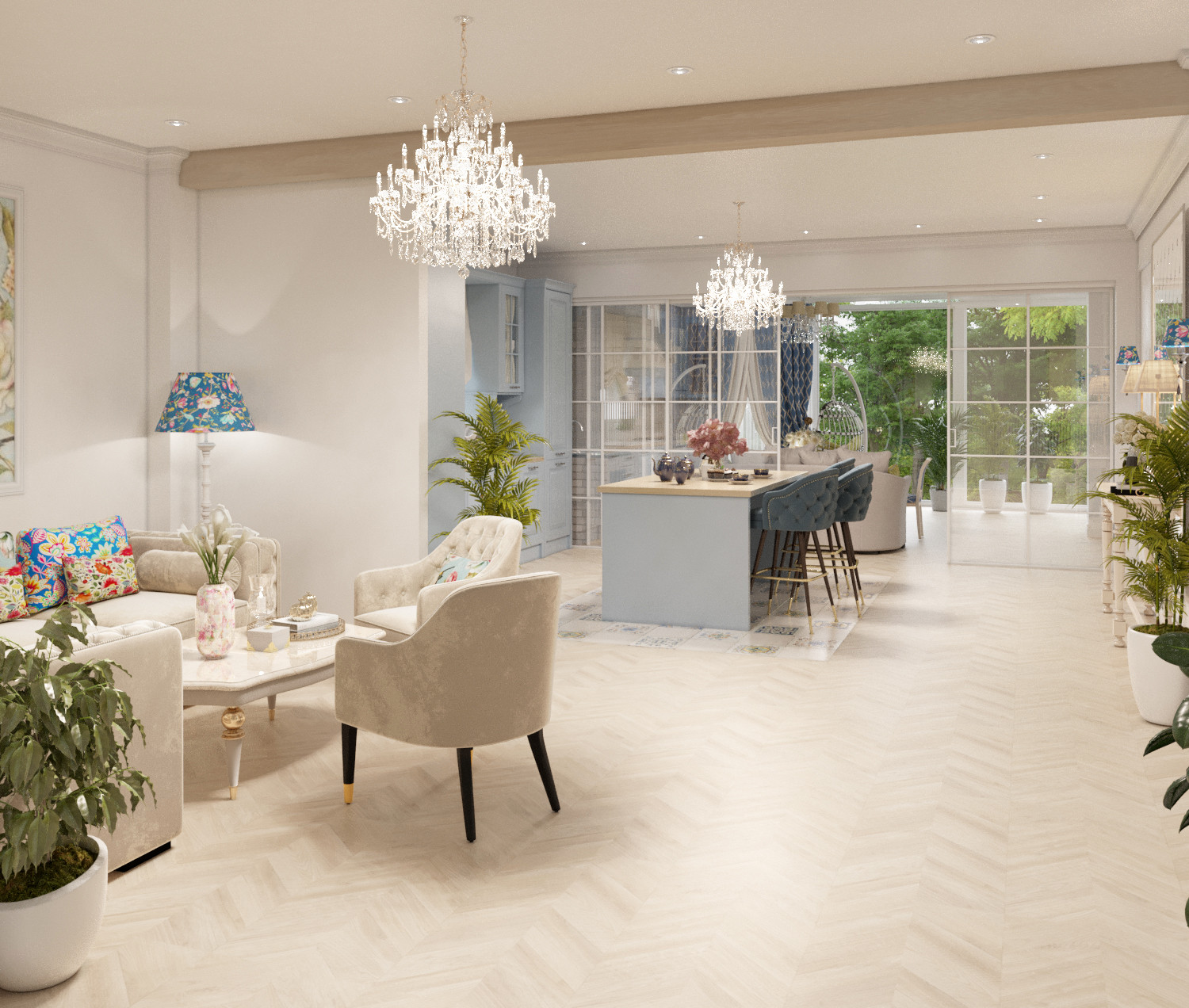 Interior Design in provice style