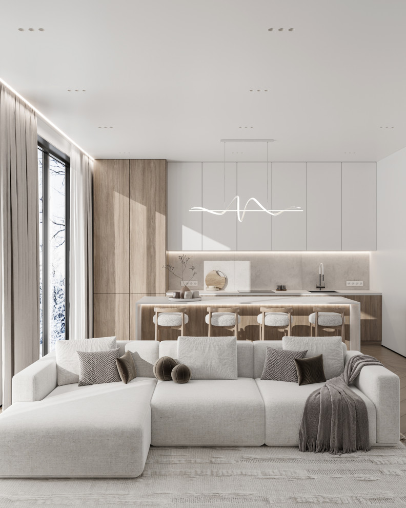 КУХНЯ ГОСТИНАЯ