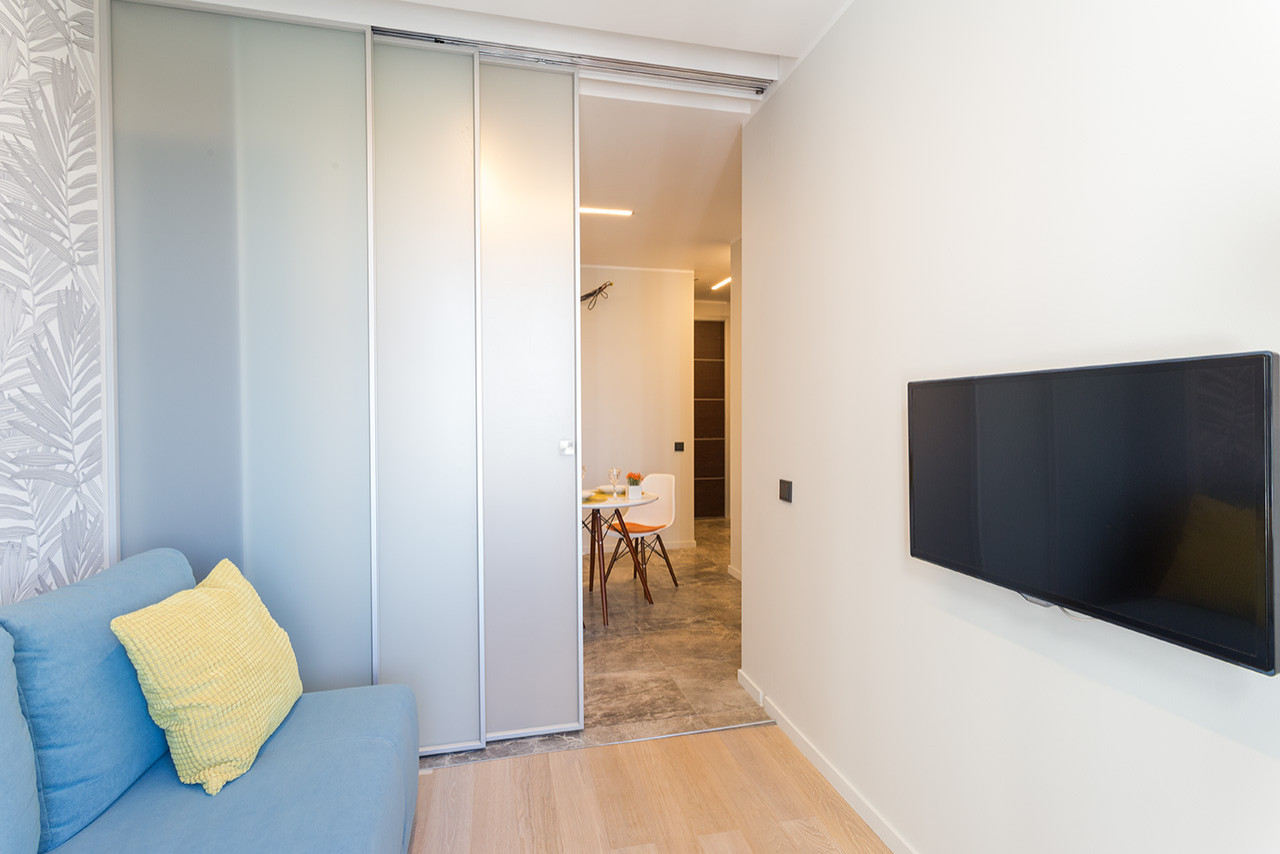 Раздвижные перегородки Air в жилом интерьере