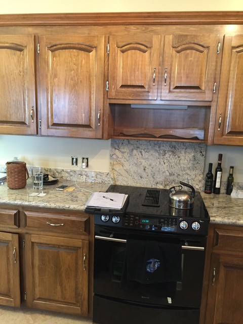 Transitional Kitchen Remodel Done in Maple transitional
