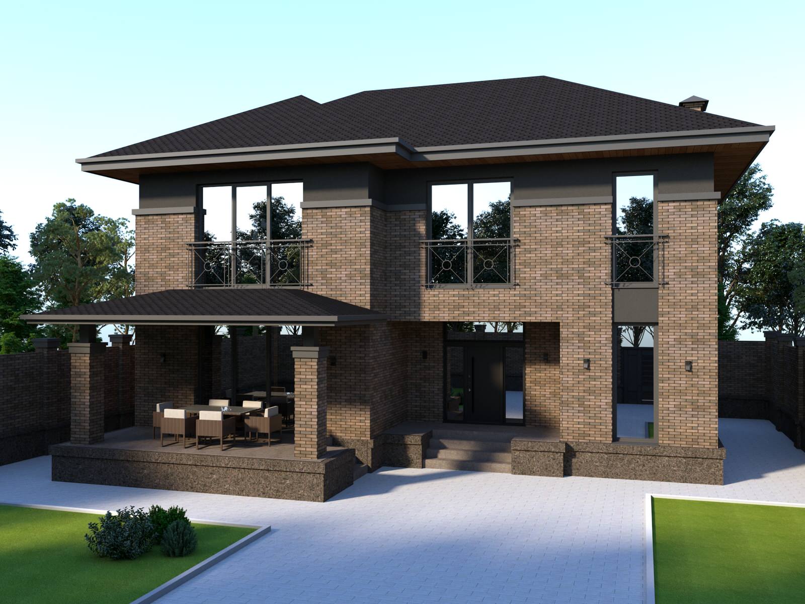 Индивидуальный жилой дом в современном стиле