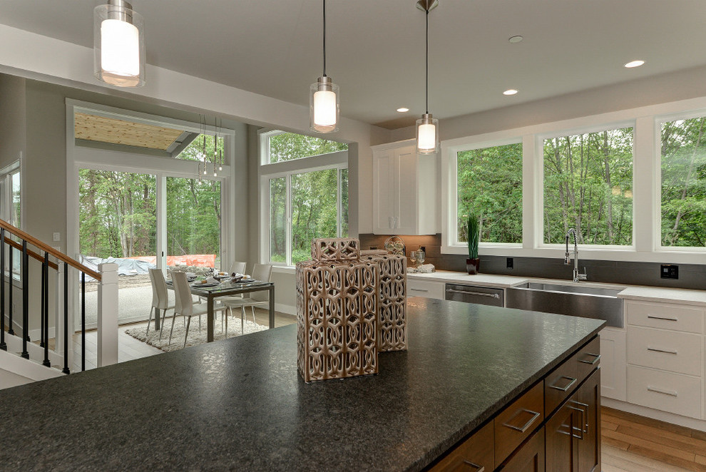 Transitional kitchen photo in Boise