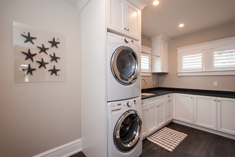 Margate Transitional Kitchen - Beach Style - Laundry Room ...