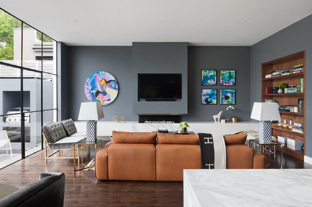 Prahran Residence eclectic-living-room