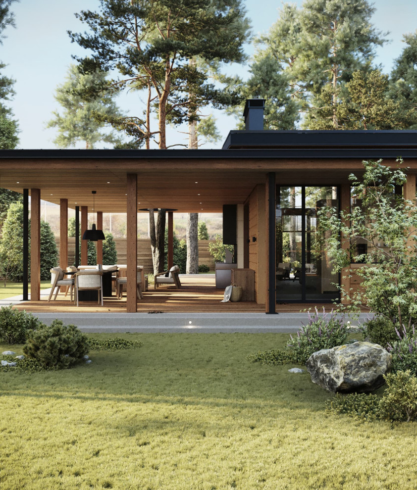 Wooden House in minimalism