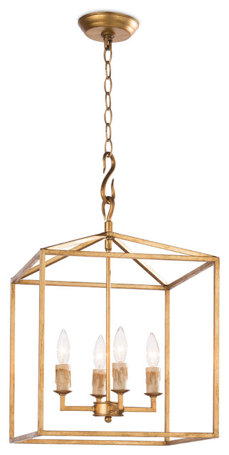 Cape Lantern Small Transitional Pendant Lighting By Regina Andrew Houzz - Small Lantern Pendant Light Gold