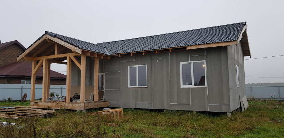Одноэтажный каркасный дом