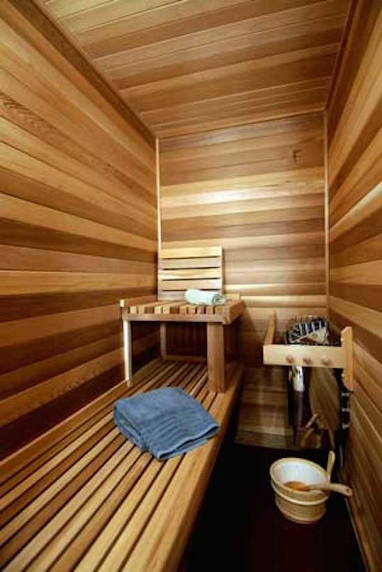 Small traditional bathroom in DC Metro with with a sauna.
