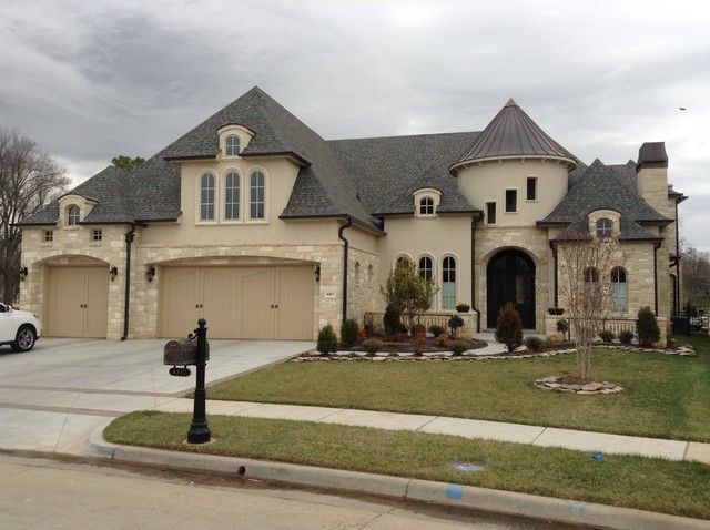 Custom Residence in Bixby, Ok middelhavsstil-hus-og-facade
