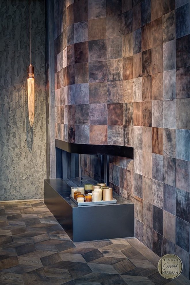 Биокамин в коже