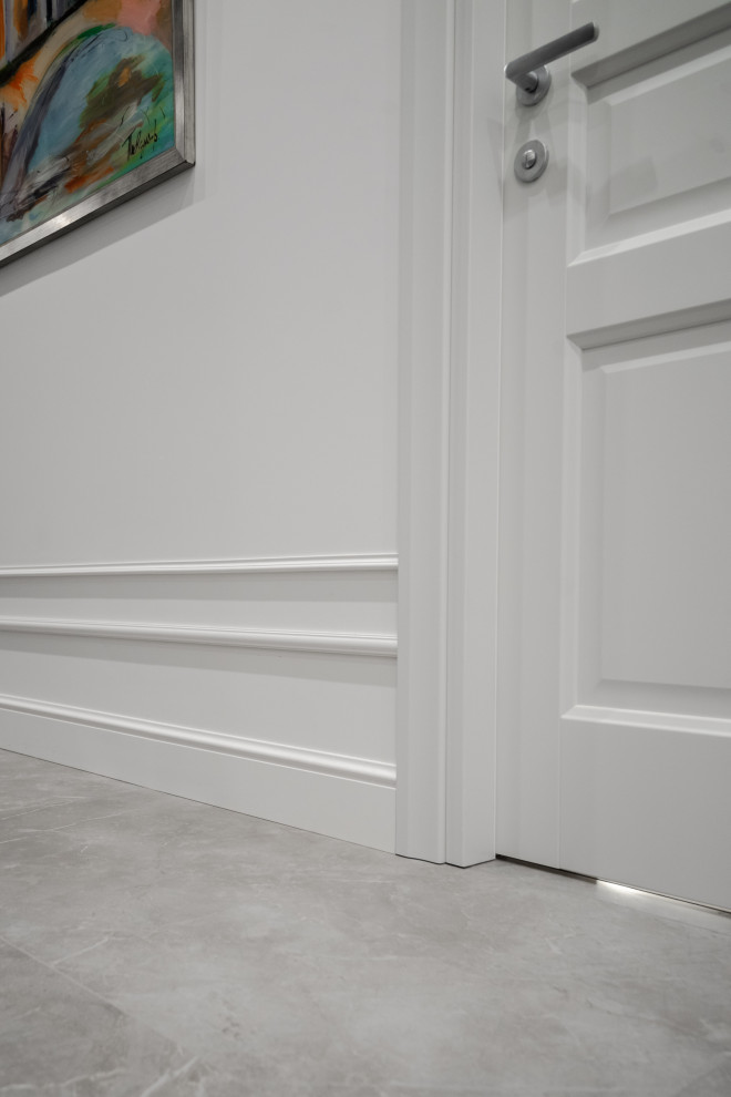 Просторная квартира в серых цветах