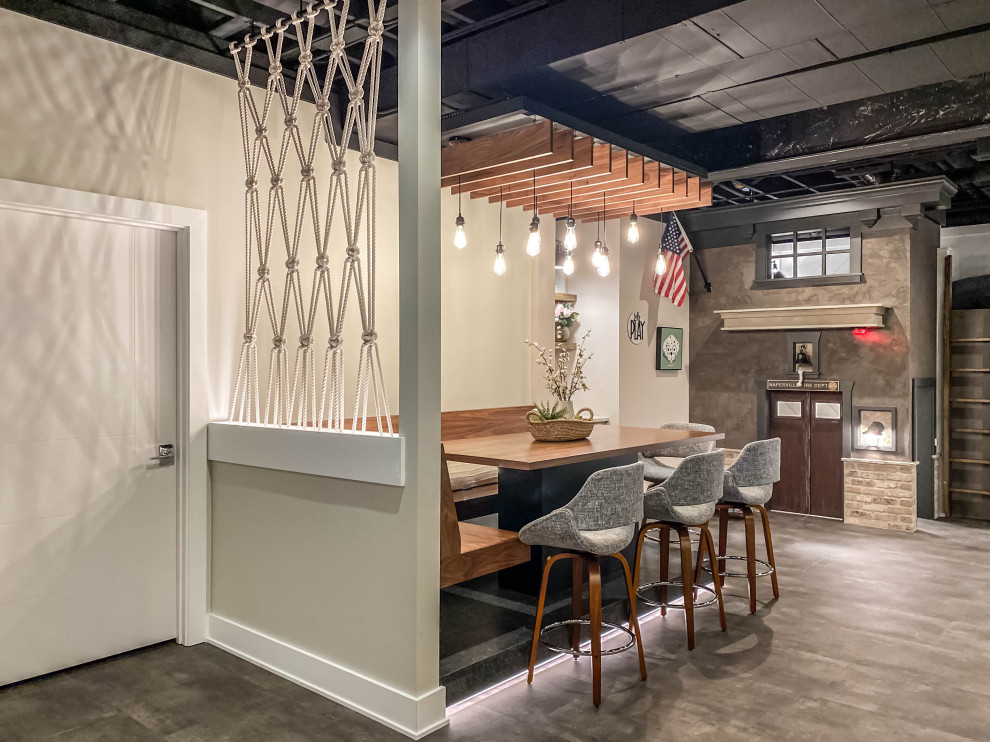 Finished Basement Remodel | Naperville, IL - Modern - Chicago - by DJK ...