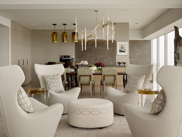 Transitional Living Room classique-chic-salon