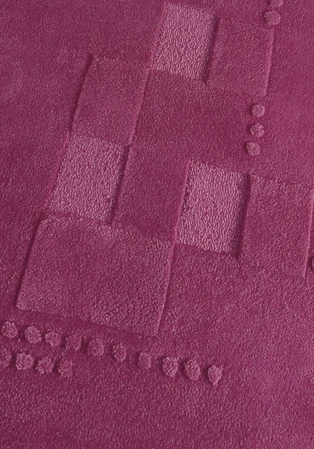 Hand Tufted Fuchsia Wool Area Rug, 5'6"x7'10"