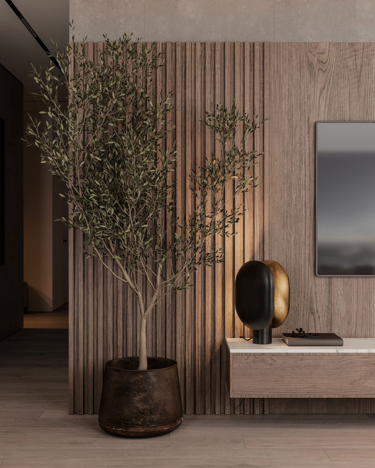 ЖК "Небо" современный интерьер в стиле минимализм 105 кв.м