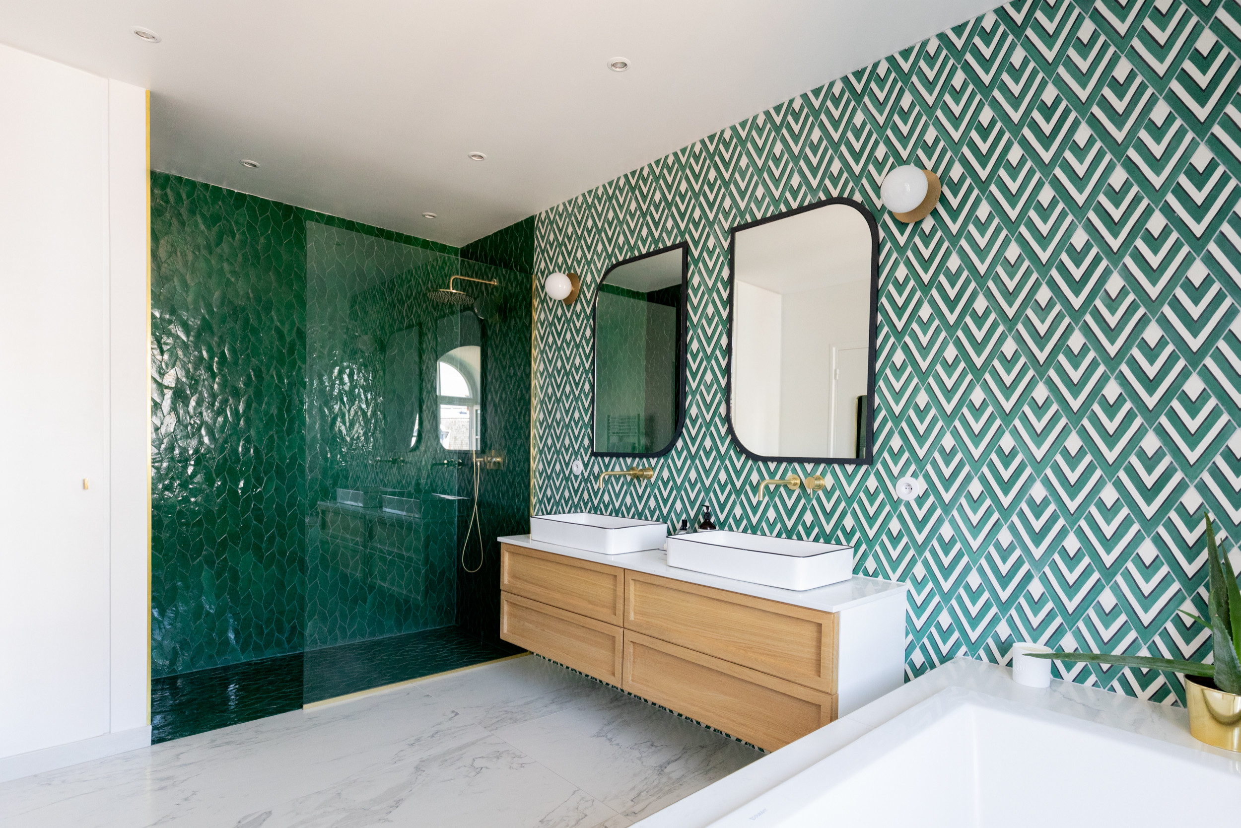 75 photos et idées déco de salles de bain avec un sol en marbre - Juillet  2023 | Houzz FR