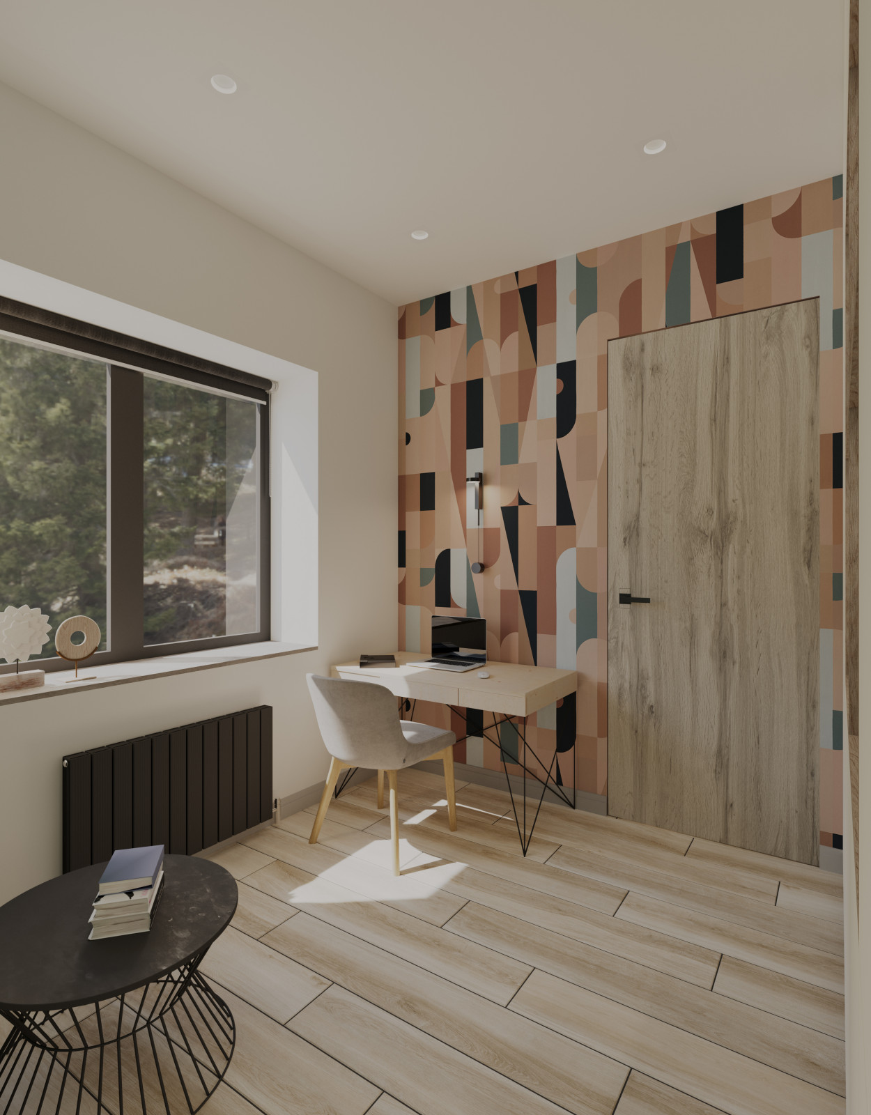 Загородный дом с ярким интерьером