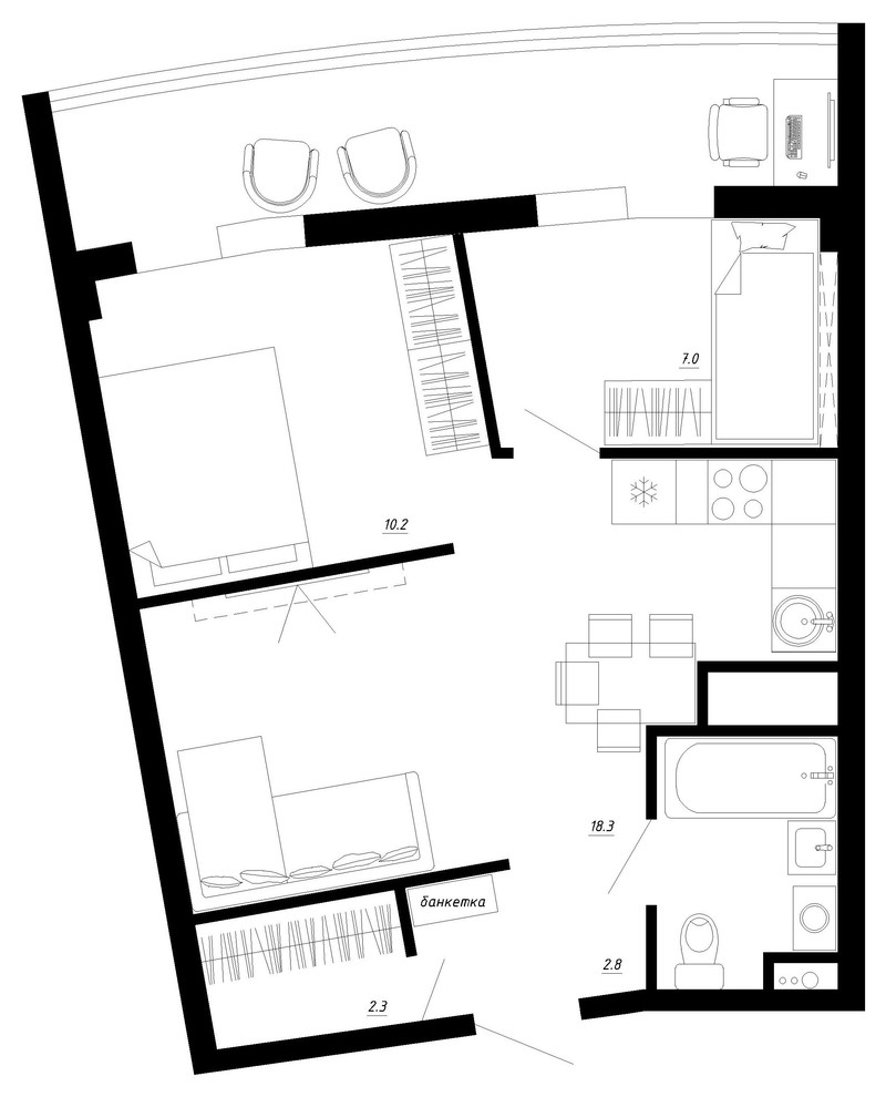 Перепланировка Р-1