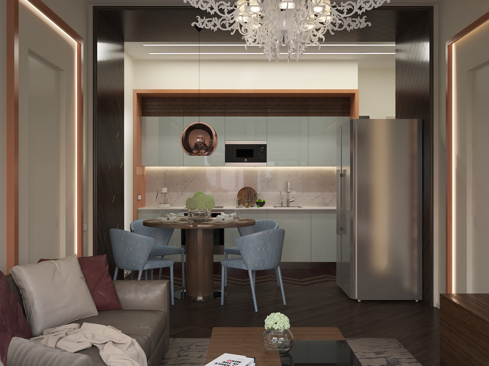 Медь и мрамор (дизайн квартиры)