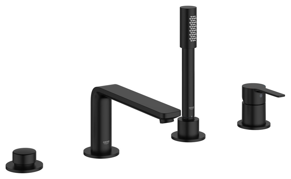 LINEARE 4Hole SingleHandle Deck Mount Roman Tub Faucet Hand Shower