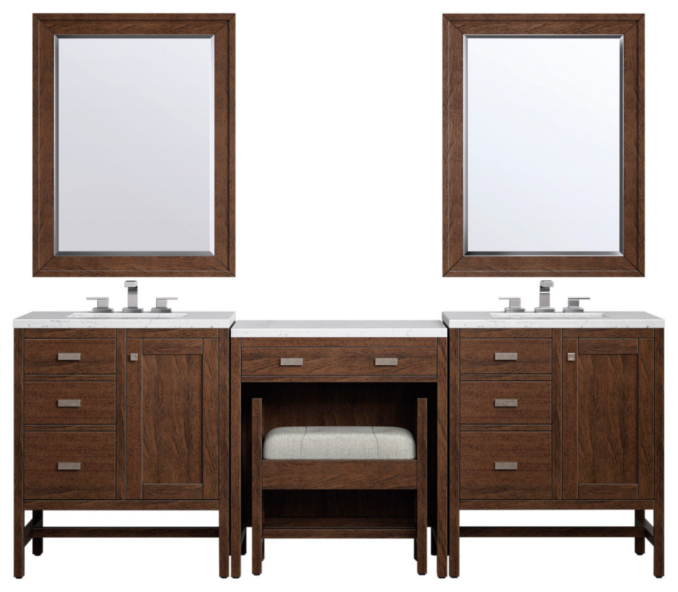 Addison Vanity Set, 90", Bench and Two 30" Mirrors