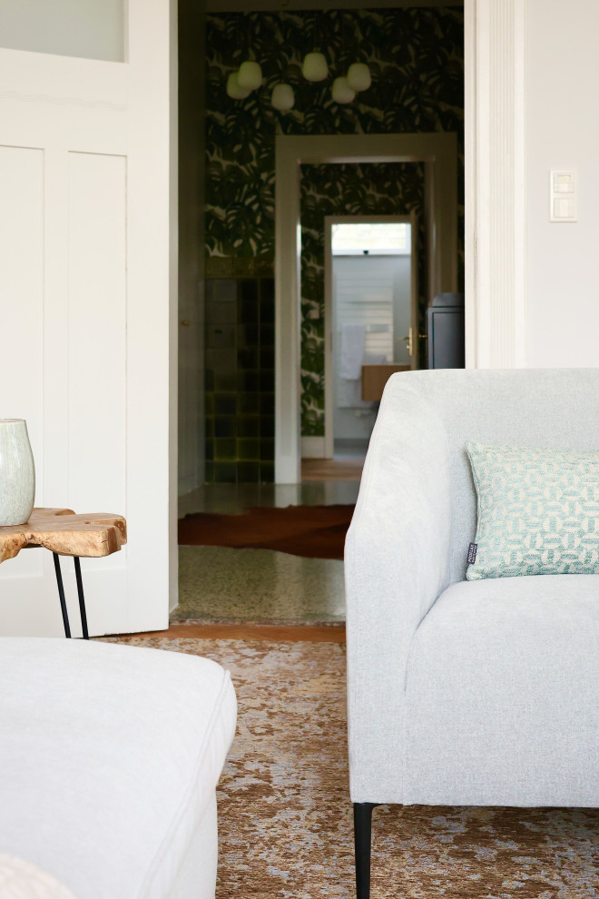 Eklektisches Wohnzimmer in Frankfurt am Main