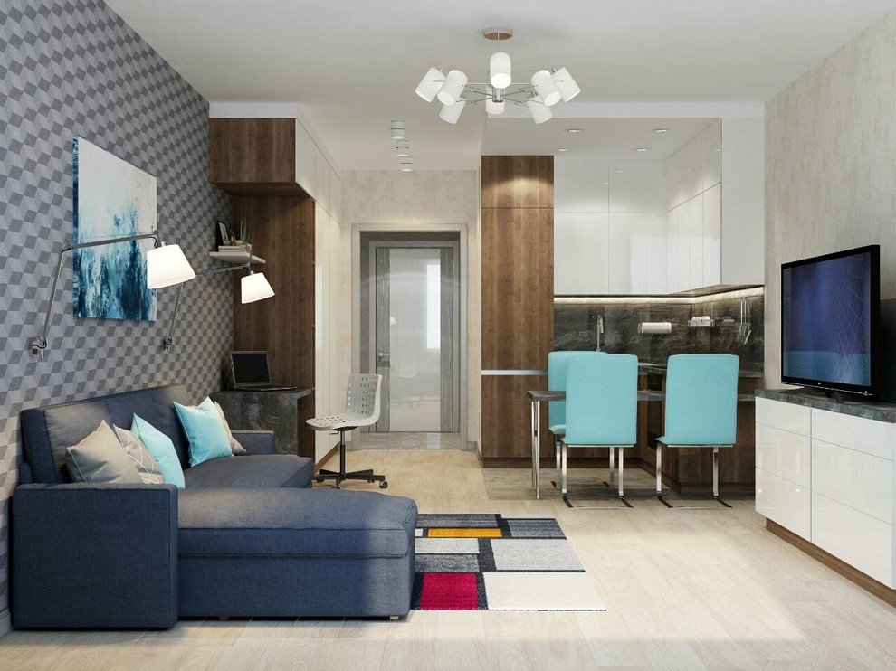 Готовый дизайн-проект студии в современном стиле "Нова"