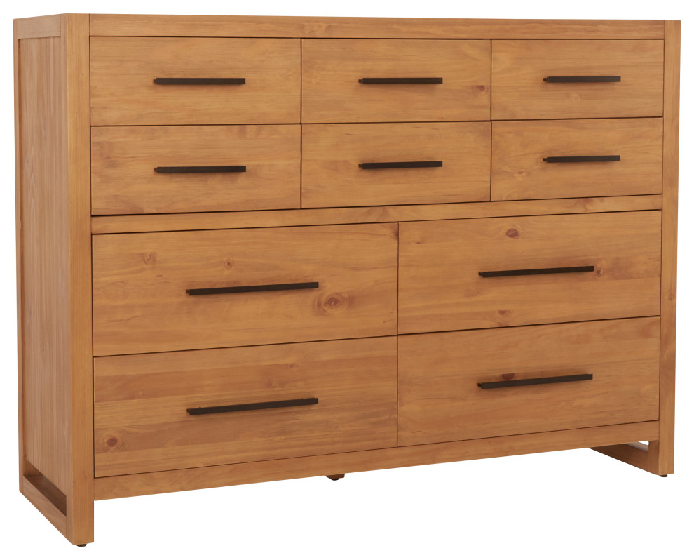 Fenmore 10 Drawers Dresser Natural by Kosas Home Transitional