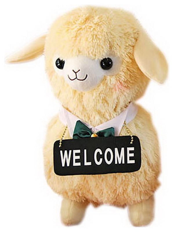 large stuffed sheep