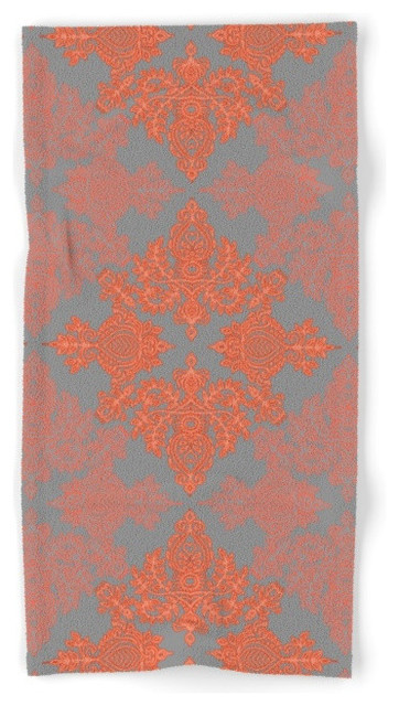 Society6 Burnt Orange Co Towel - Contemporary - Bath ...