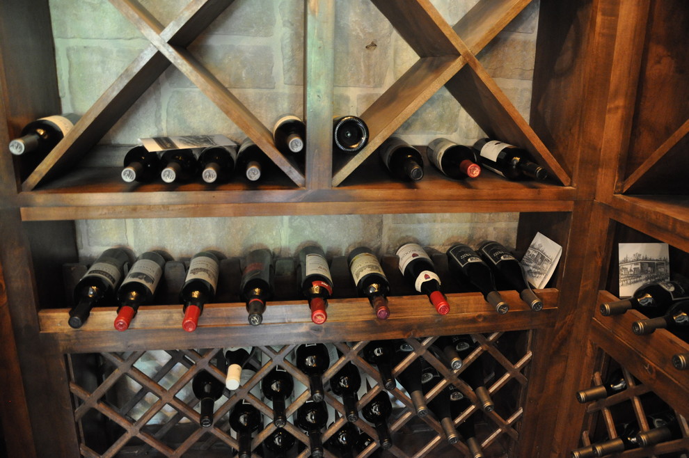 Photo of a traditional wine cellar in Houston.