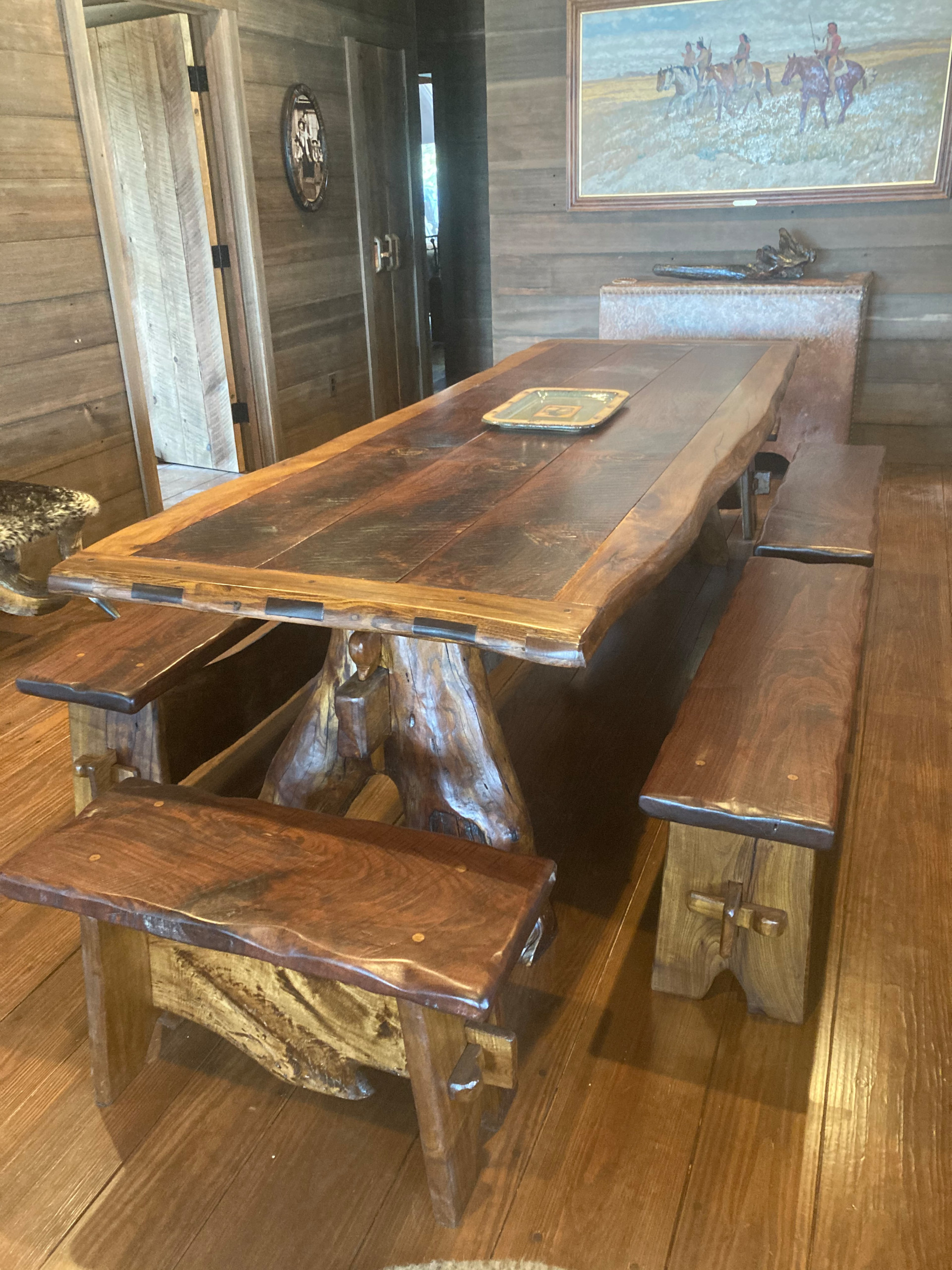 Walnut/Osage Orange Dining Table