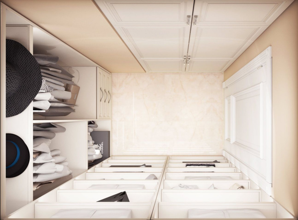 Дизайн интерьера квартиры в светлых тонах в ЖК ''Фили Сити''