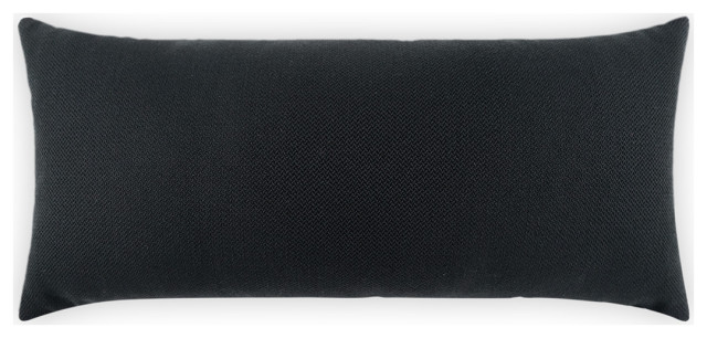 Outdoor Pyke Lumbar Pillow - Ebony, 12