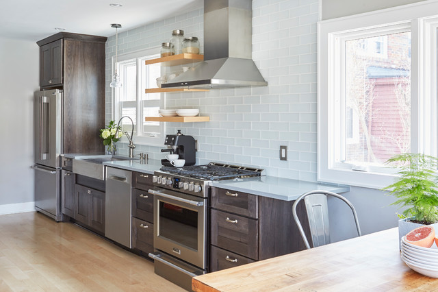 Transitional Kitchen nyklassisk-koekken