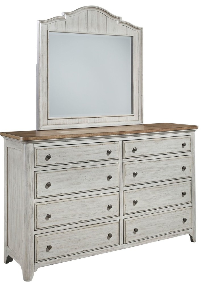 Liberty Furniture Farmhouse Reimagined Dresser and Mirror Farmhouse