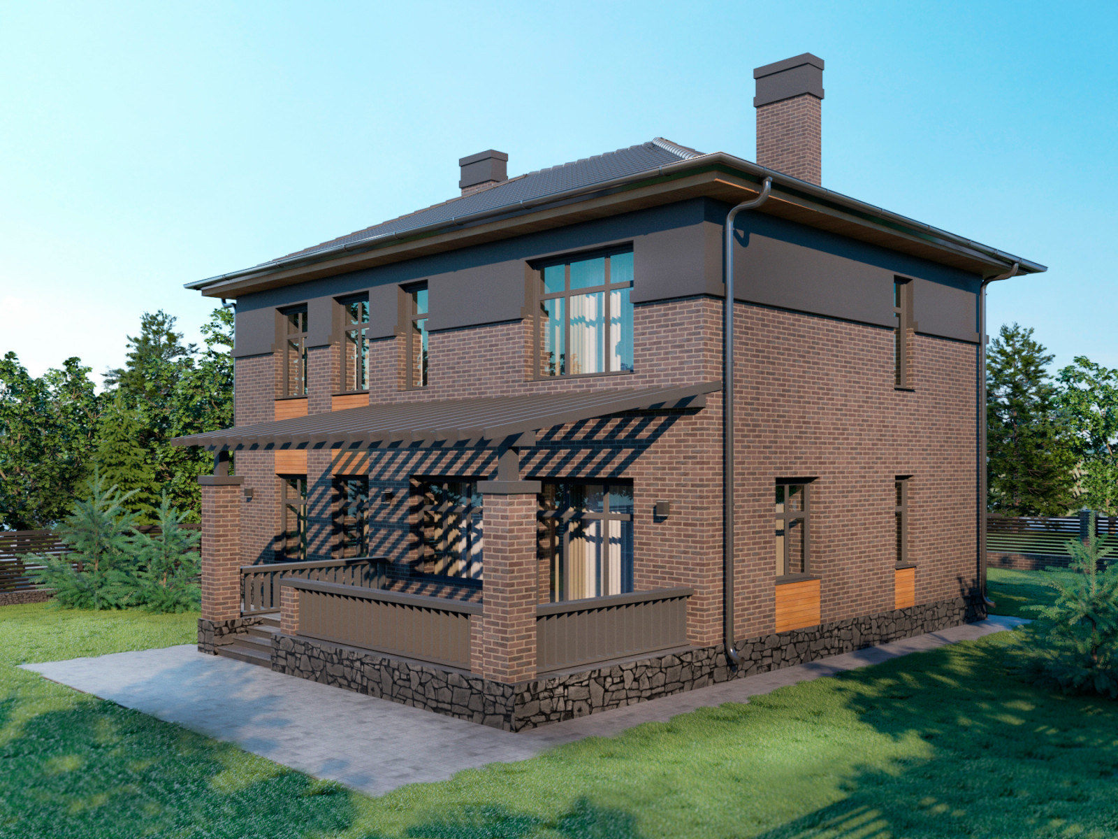 2-х этажный дом п.Ростоши