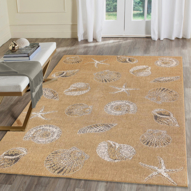 Andre Shell Rug Carmel Shells Indoor/Outdoor Rug, 7'10
