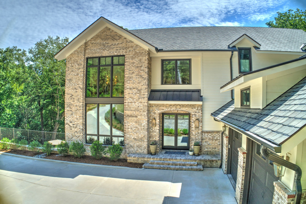 Modern French Country Custom Home - French Country - Exterior - Raleigh ...