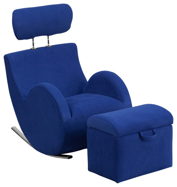 Flash Furniture Hercules Series Beige Fabric Rocking Chair