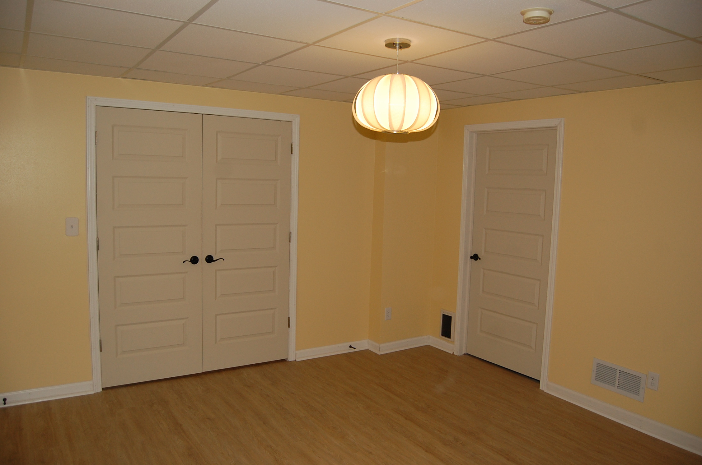 Basement office and work out area