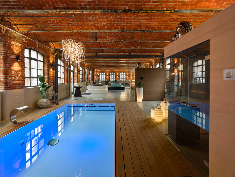 Inspiration for an industrial pool in Stuttgart.
