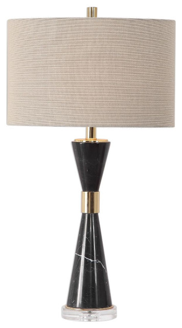 Uttermost Alastair Black Marble Table Lamp