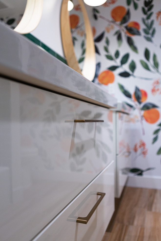 Tiprigan Bathroom | Littleton, CO | Eclectic Retro Glam Renovation